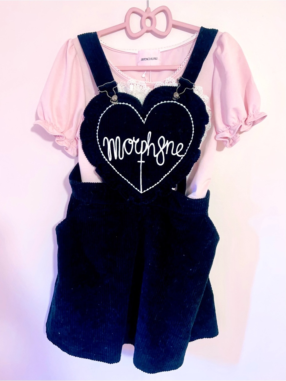 ♡ morph8ne heart apron skirt ♡